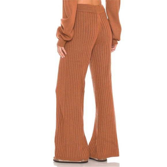 SNDYS Lounge Hendrix Knit Pant Brown Women's Size Small - Picture 3 of 3